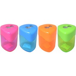 OSMER PENCIL SHARPENER Triangular Drum 2 Hole Assort